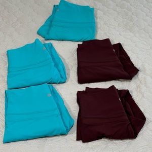 Lululemon OG Original Aligns Peacock 6 & 8 EUC